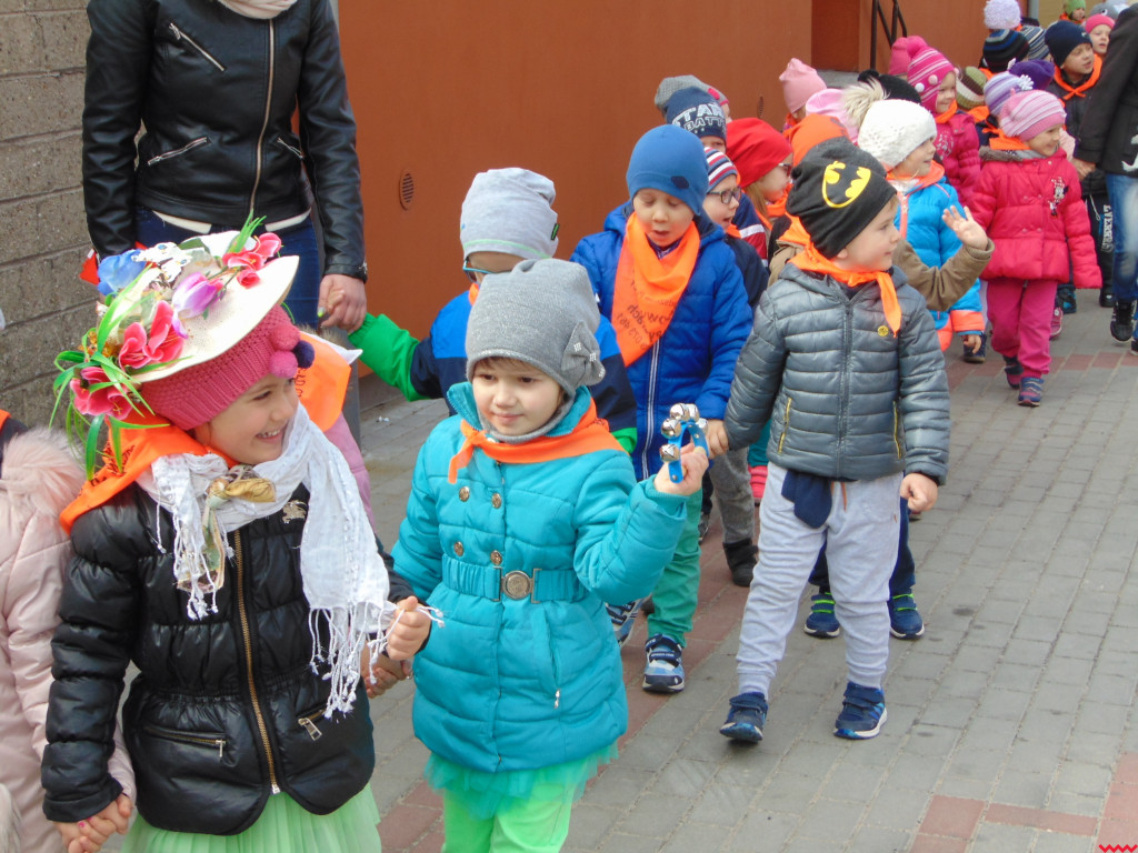 Przedszkolaki  z Pyzdr powitały pierwszy dzień wiosny