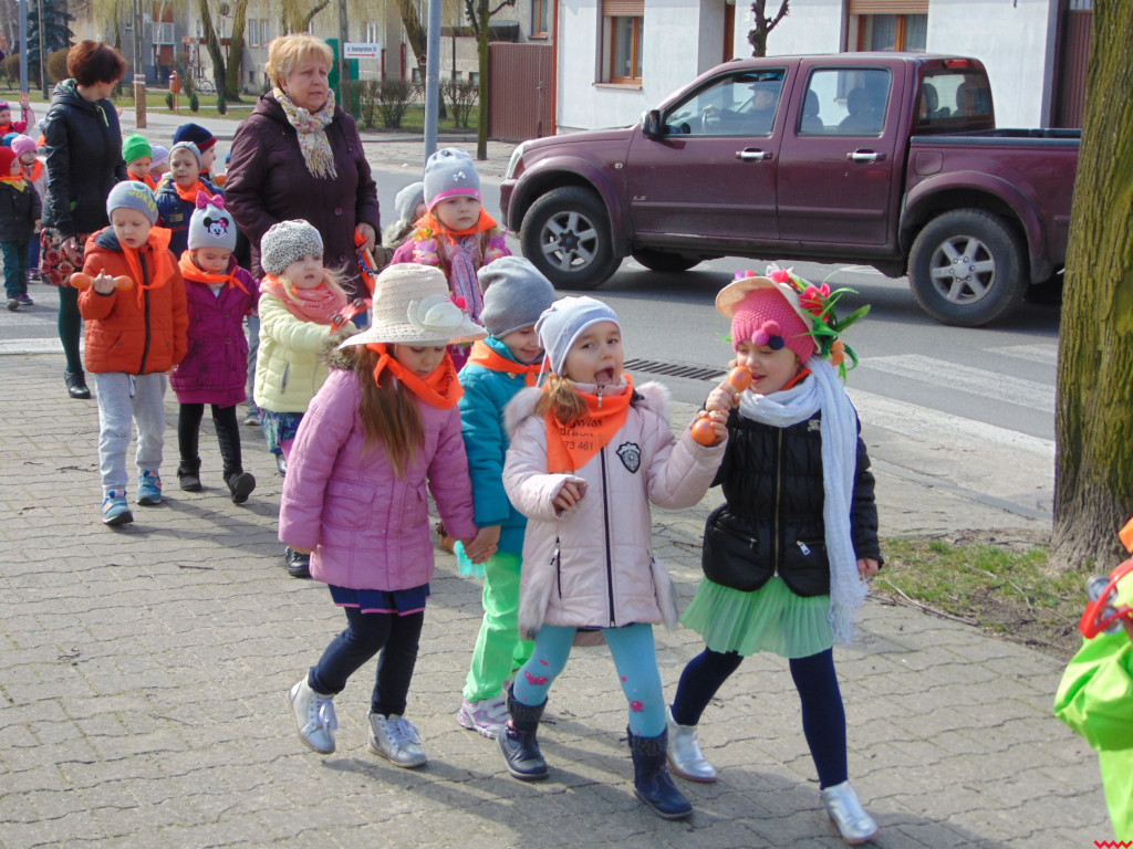 Przedszkolaki  z Pyzdr powitały pierwszy dzień wiosny