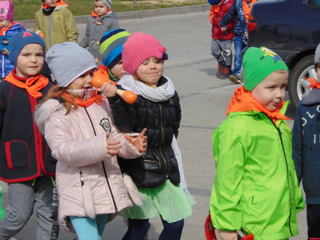 Przedszkolaki  z Pyzdr powitały pierwszy dzień wiosny