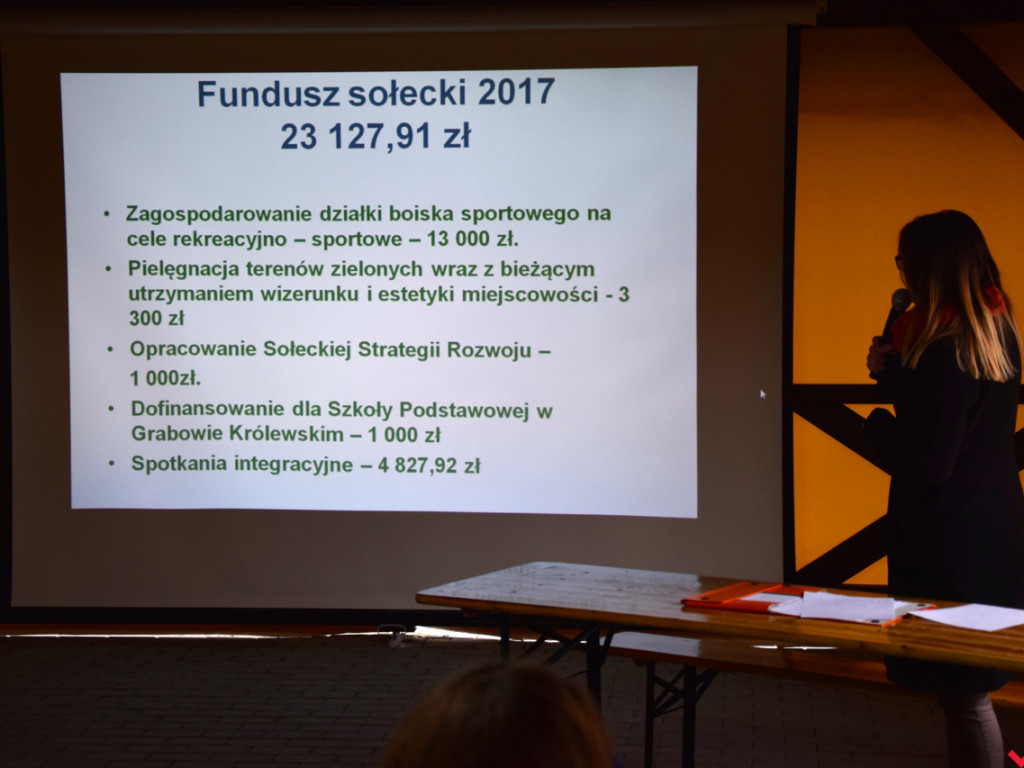Hardkorowe zebranie wiejskie w Grabowie Królewskim. Sołtyska zaprosiła mieszkańców i gości do altany