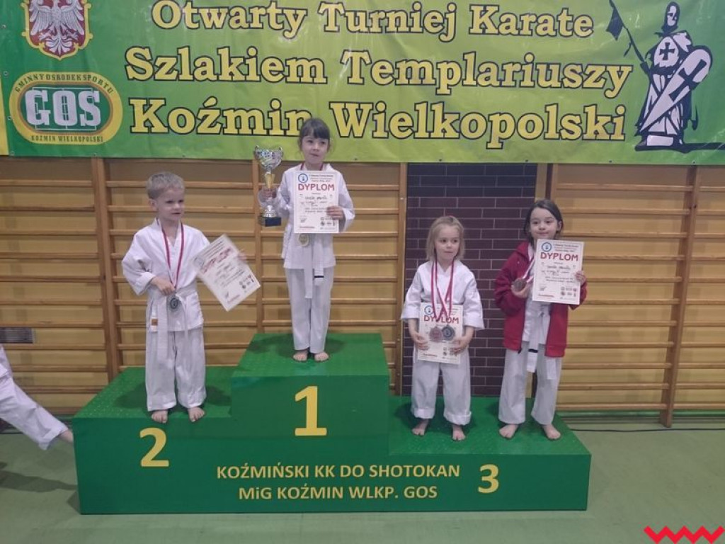 Zawodnicy Wrzesińskiego Klubu Karate sprawdzali swoją formę podczas turnieju w Koźminie Wlkp.