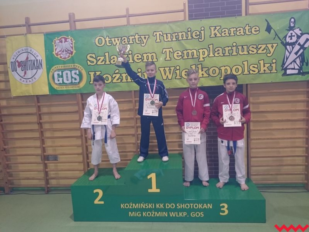 Zawodnicy Wrzesińskiego Klubu Karate sprawdzali swoją formę podczas turnieju w Koźminie Wlkp.
