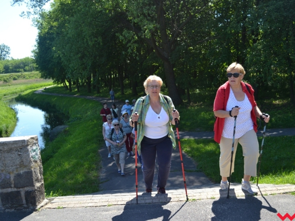 Rowerem i z kijkami - sportowa niedziela seniorów