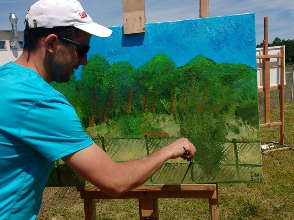 Krajobraz Starczanowa okiem malarzy - amatorów.  Różnorodne prace artystów w różnym wieku