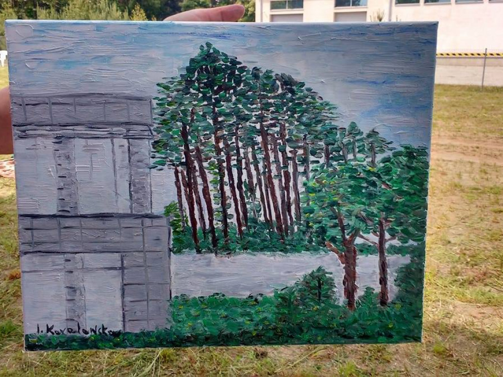 Krajobraz Starczanowa okiem malarzy - amatorów.  Różnorodne prace artystów w różnym wieku
