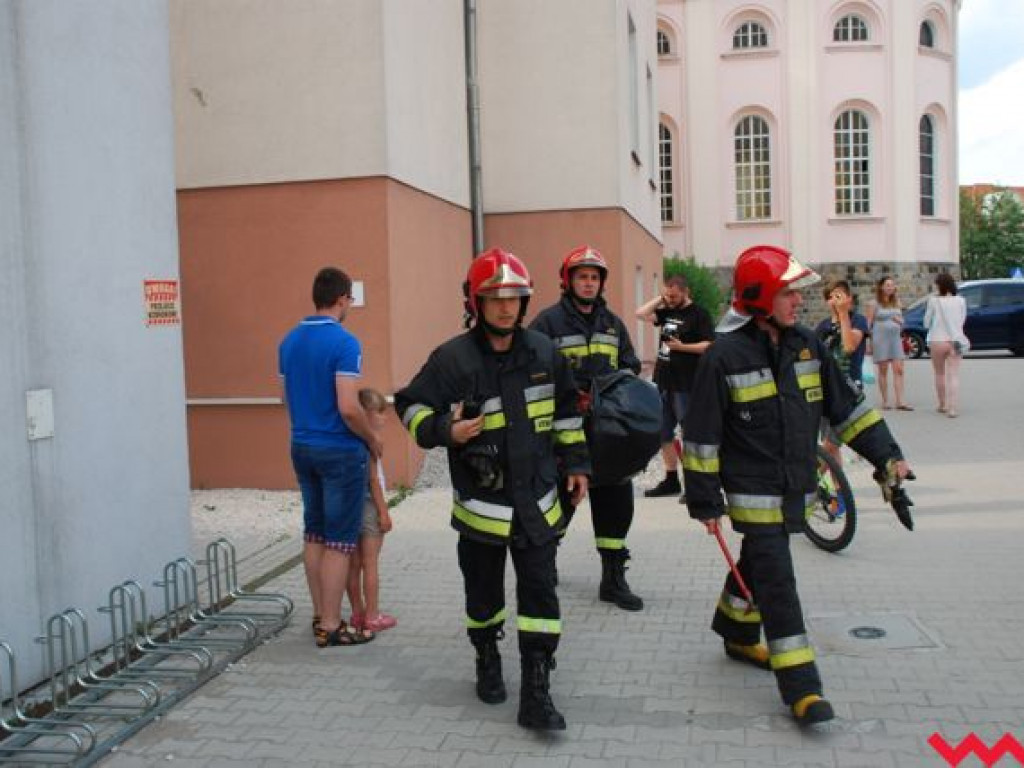 Siedem zastępów straży pożarnej przyjechało na interwencje do wrzesińskiego szpitala
