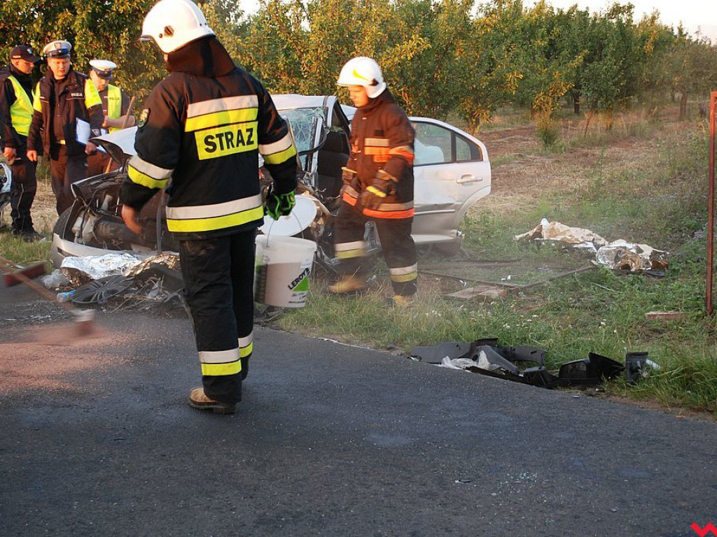 Śmiertelny wypadek na drodze Pyzdry - Tarnowa