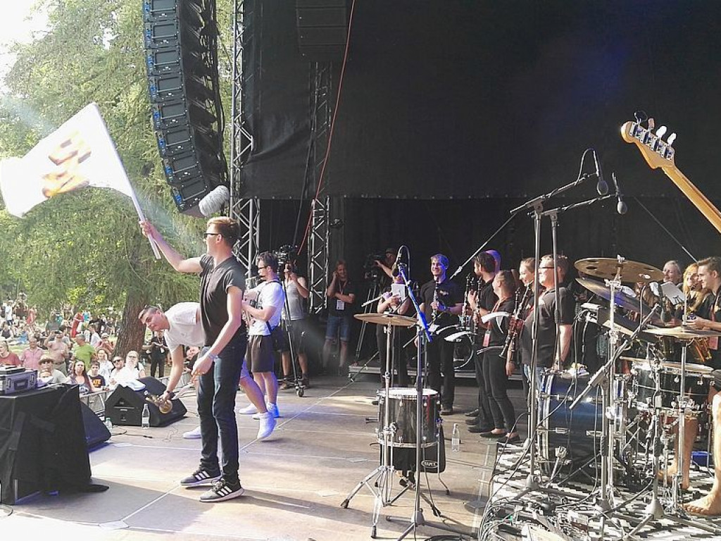Muzycy z Pyzdrskiej Orkiestry Dętej grają na międzynarodowych  festiwalach