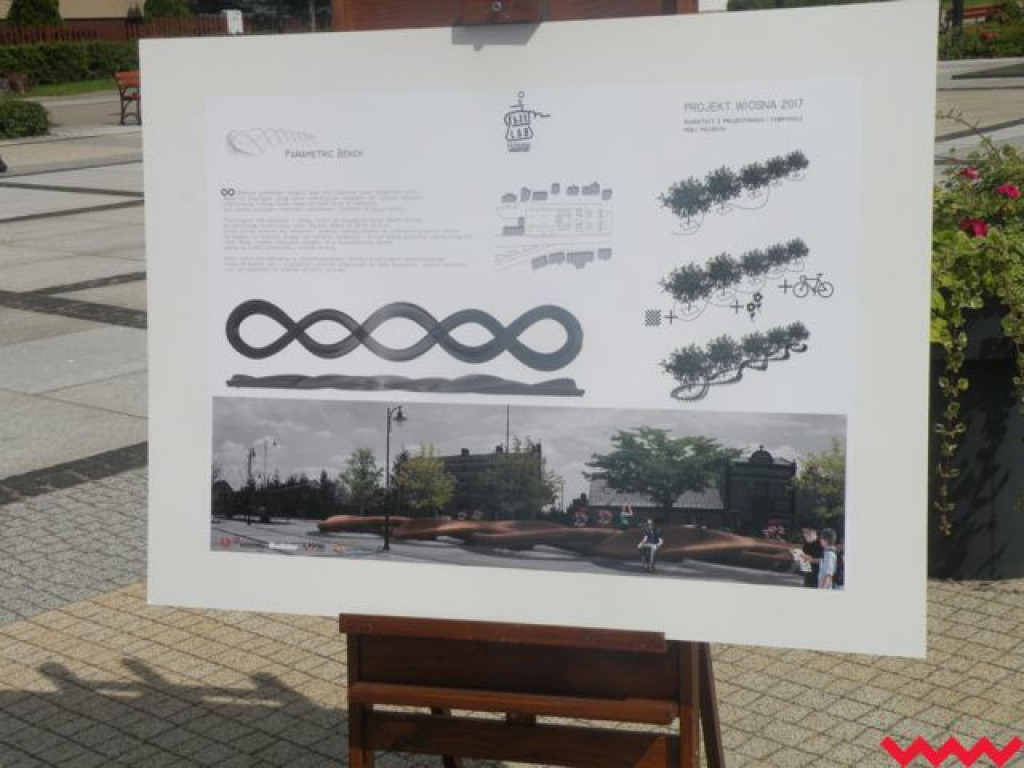 Innowacyjna ławeczka już na nekielskim rynku. Zobacz projekt Freelab