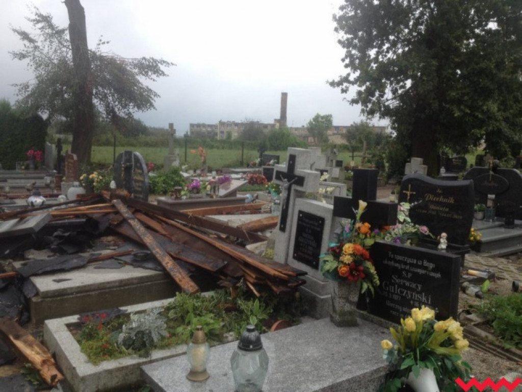 Burza wyrywała drzewa z korzeniami. Zniszczenia są ogromne