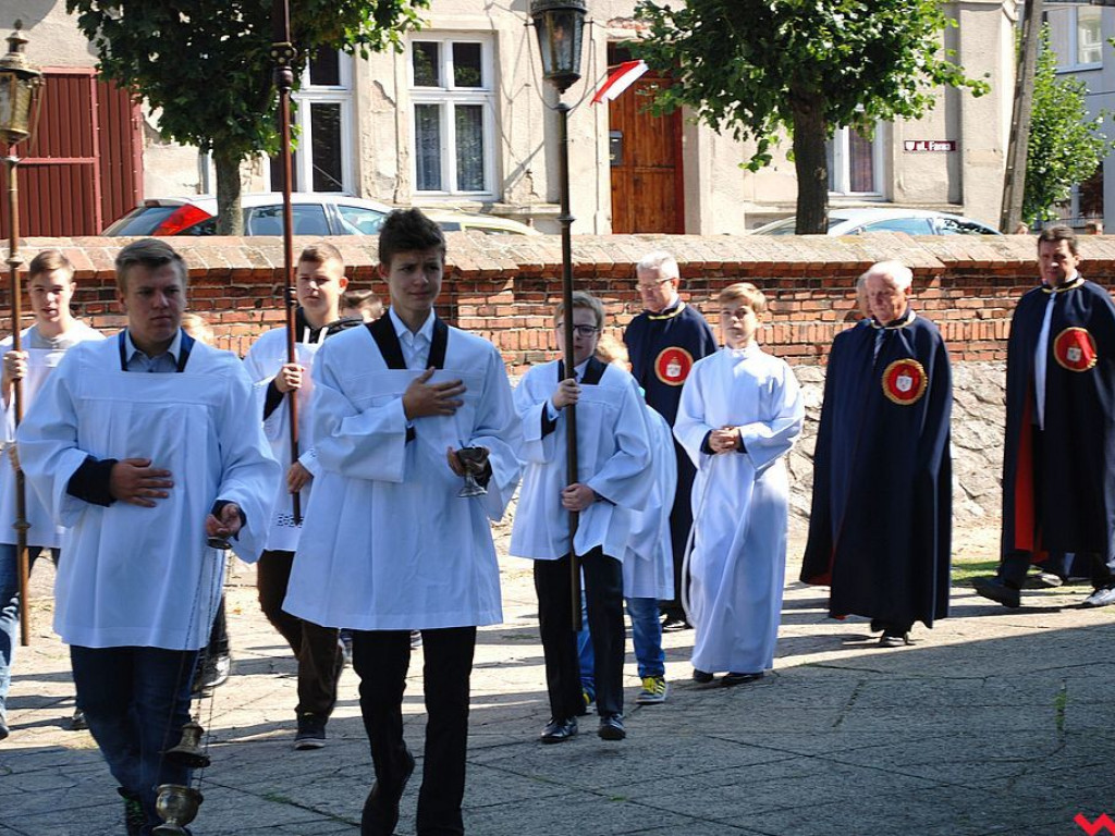 Podziękowanie za zebrane plony. Dożynki parafialne w Pyzdrach