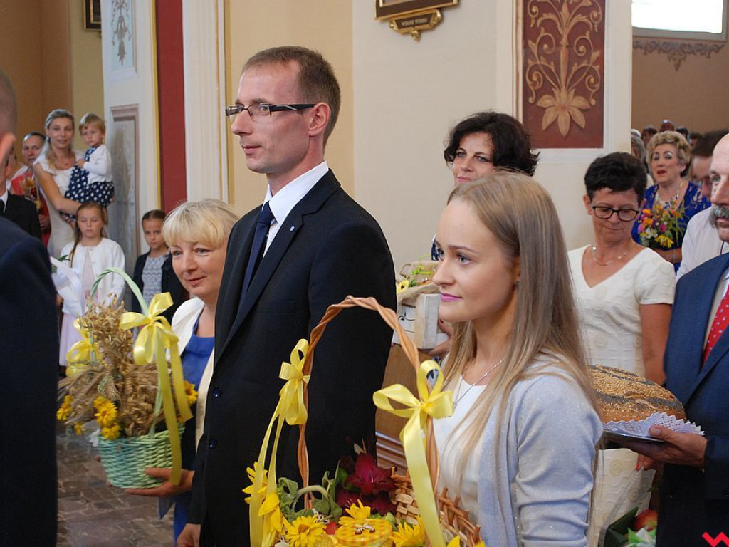 Podziękowanie za zebrane plony. Dożynki parafialne w Pyzdrach
