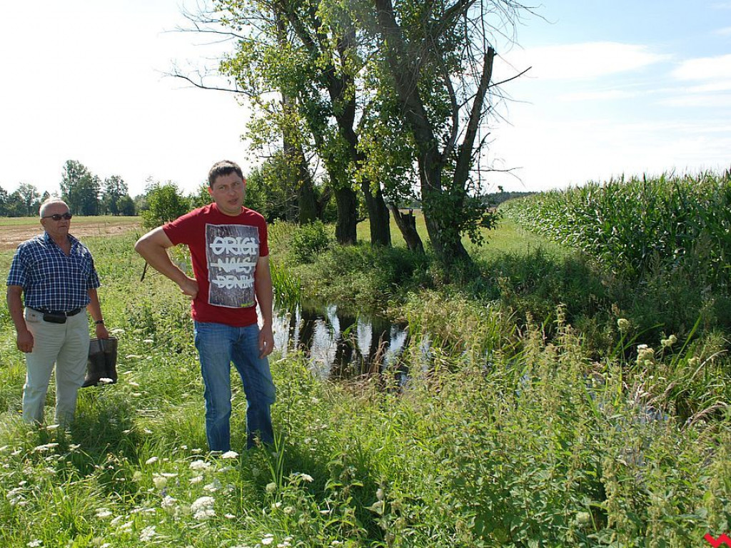 Rolnikom z Zamościa i Modlicy po raz drugi w tym roku woda podtapia łąki i pola