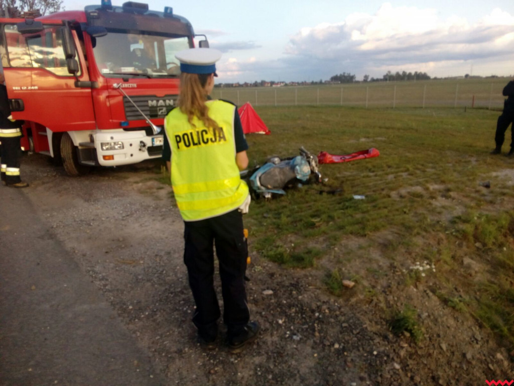 Śmiertelny wypadek w Białężycach. Zginął motocyklista