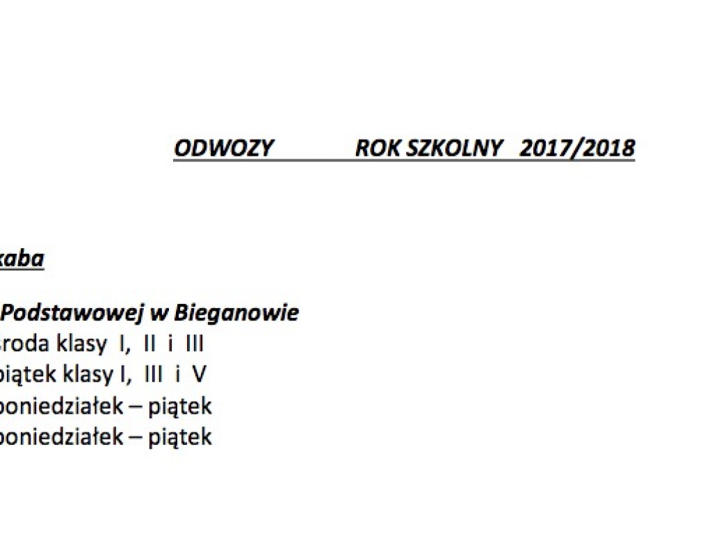 Gmina publikuje rozkład jazdy autobusów szkolnych, ale zapowiada rychłą korektę