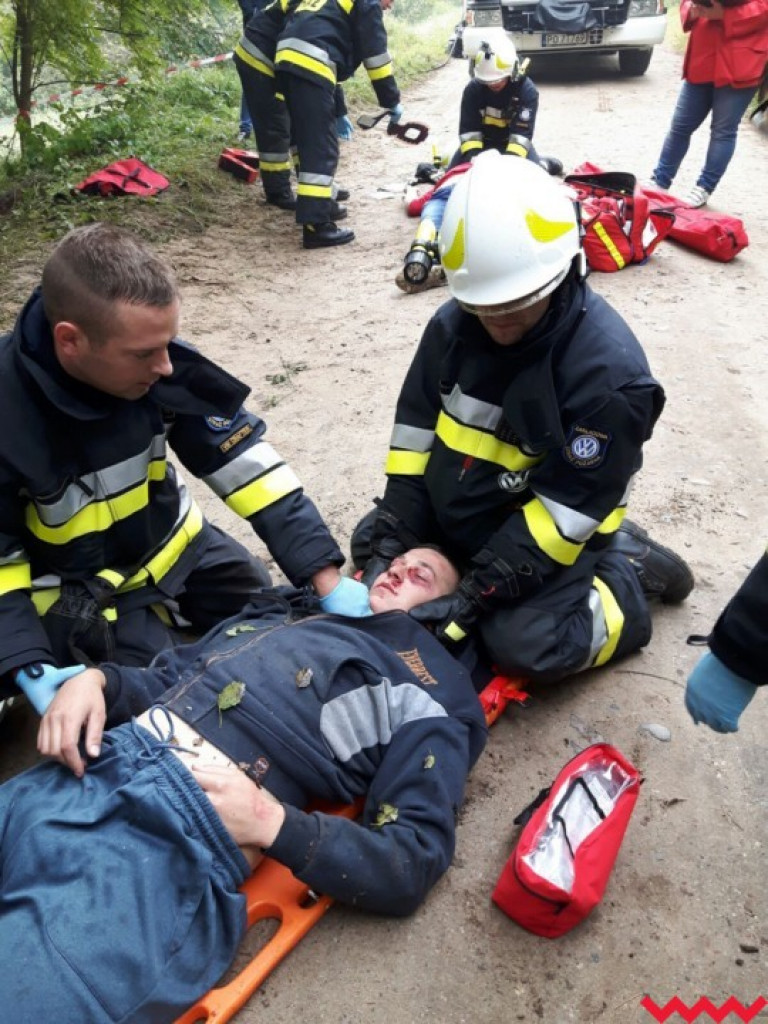 Wypadek w Białym Piątkowie. Bardzo realistyczne ćwiczenia