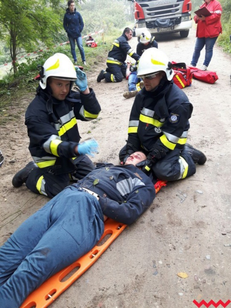 Wypadek w Białym Piątkowie. Bardzo realistyczne ćwiczenia