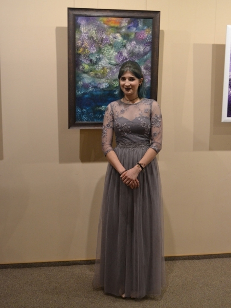 Krzyk emocji w kolorze lawendy. Uzdolniona wrześnianka pokazała swoje prace