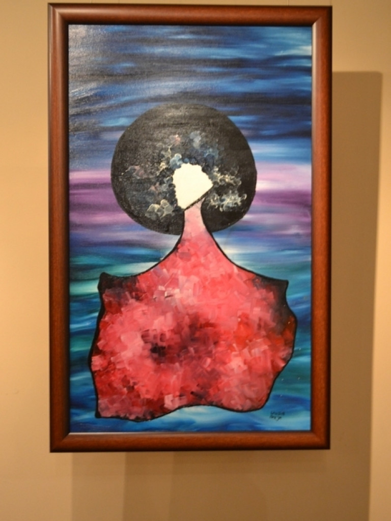 Krzyk emocji w kolorze lawendy. Uzdolniona wrześnianka pokazała swoje prace