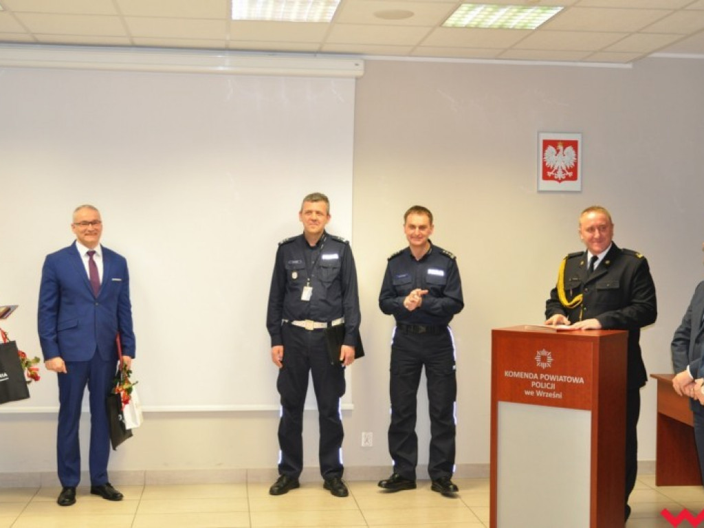 Trzech policjantów z wrzesińskiej komendy przeszło na emeryturę