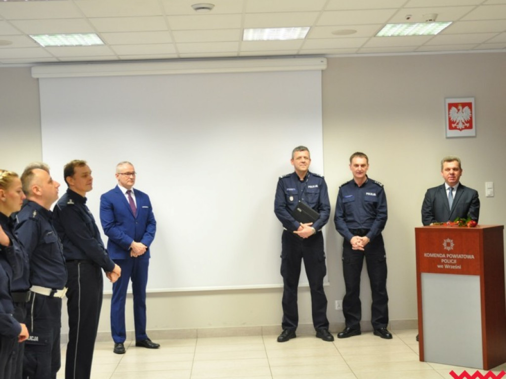 Trzech policjantów z wrzesińskiej komendy przeszło na emeryturę