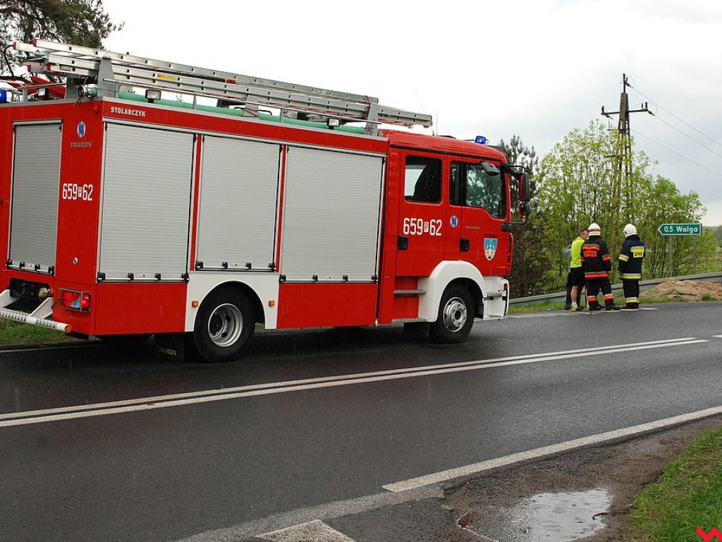 Zderzenie aut przy moście  w Pyzdrach