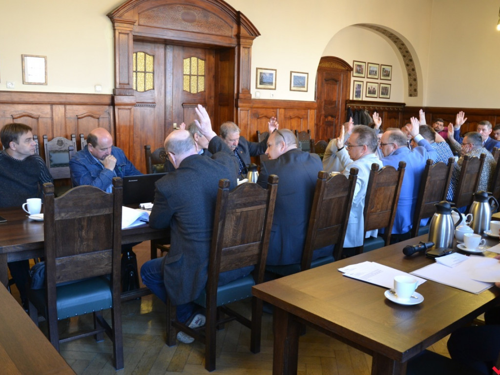 Standardowe głosowania na nadzwyczajnej sesji wrzesińskiej rady miejskiej