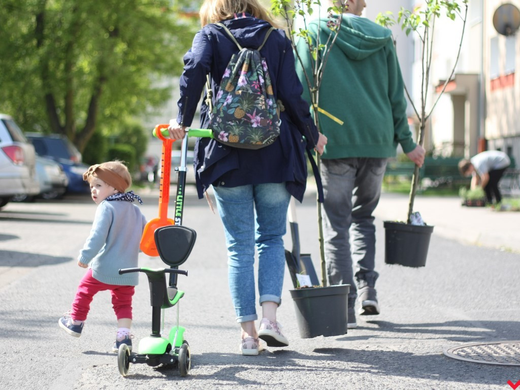 Wrześnianie chwycili za szpadle i wspólnie posadzili niemal sto drzew