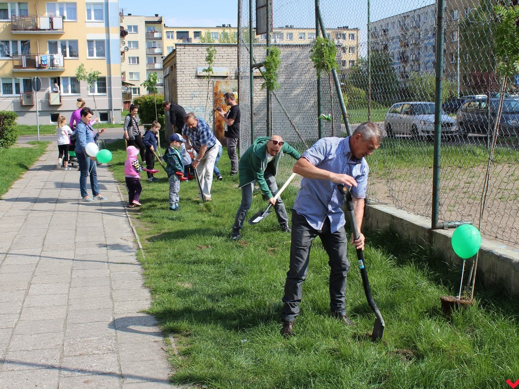 Wrześnianie chwycili za szpadle i wspólnie posadzili niemal sto drzew