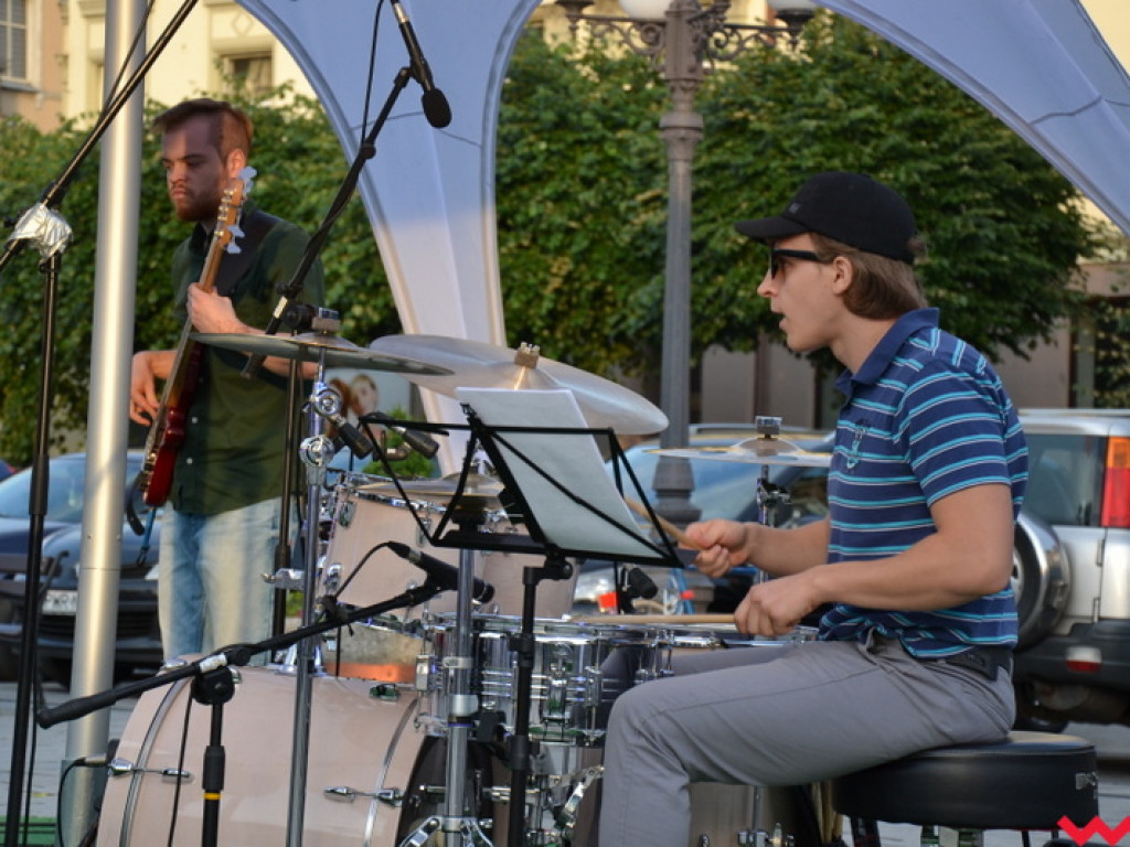 Marek Konarski Funky Night. Jazz zadomowił się na wrzesińskim rynku