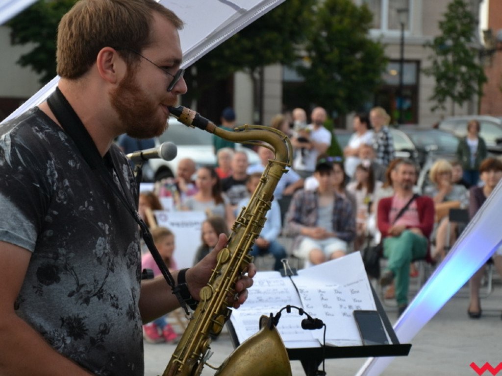 Marek Konarski Funky Night. Jazz zadomowił się na wrzesińskim rynku