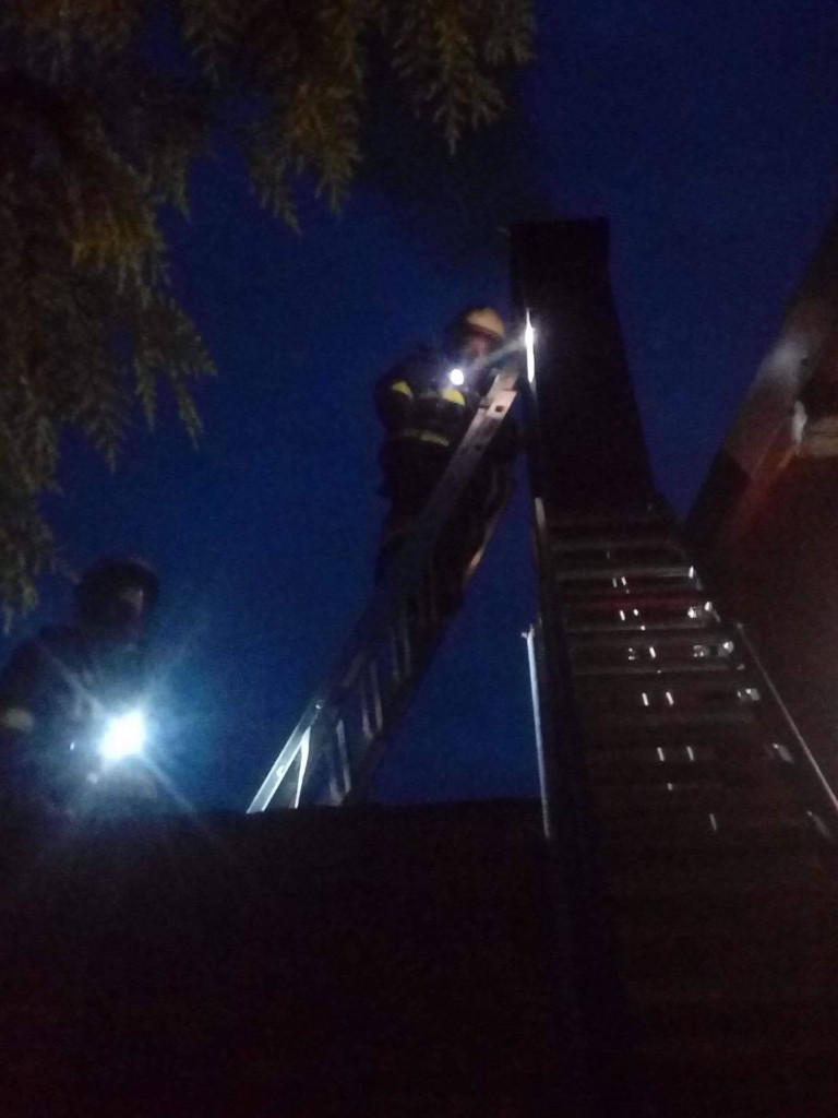 Pożar sadzy na ulicy Małej w Nekli. Interweniowały trzy zastępy strażackie
