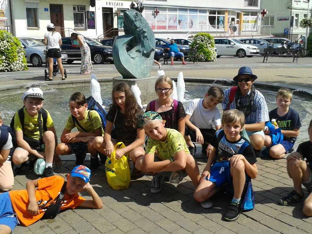 Ministranci i lektorzy z Nekli nad mazurskimi jeziorami