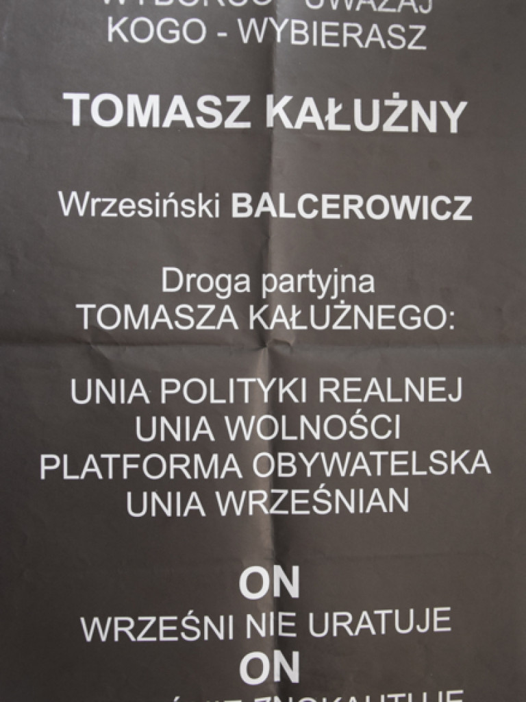 Jak rodził się układ rządzący Wrześnią i powiatem?  Ulotkowy powrót do wyborów samorządowych 2002
