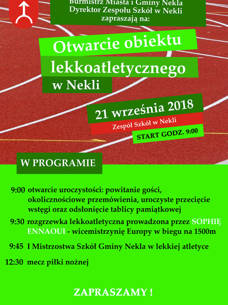 Budowa lekkoatletycznego obiektu w Nekli dobiegła końca. Jutro uroczyste otwarcie