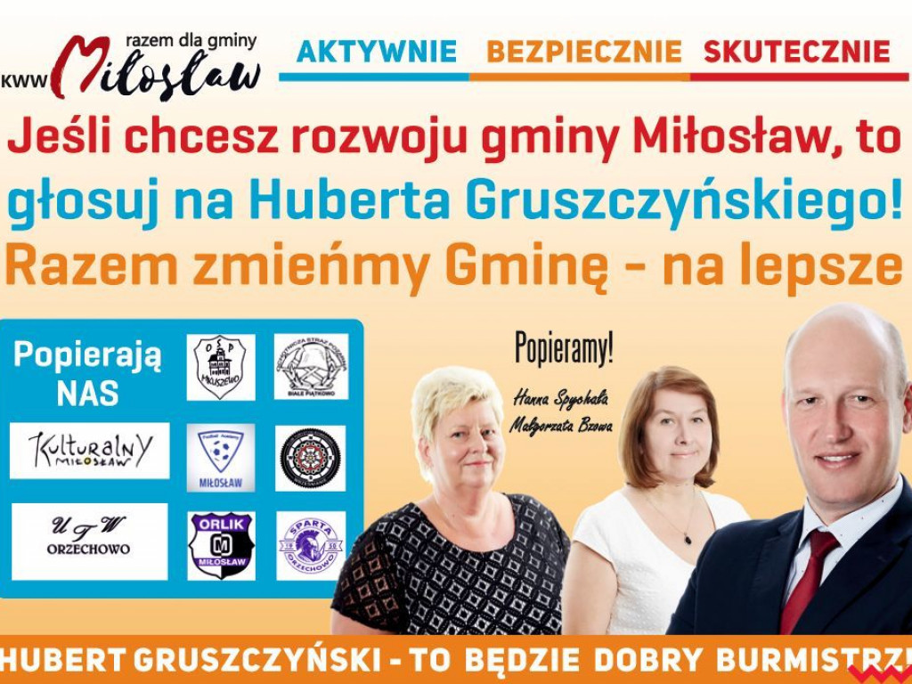 Dość stagnacji. Chcę rozwoju gminy Miłosław!