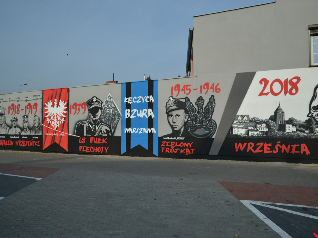 Mural na jubileusz odzyskania niepodległości został oficjalnie odsłonięty
