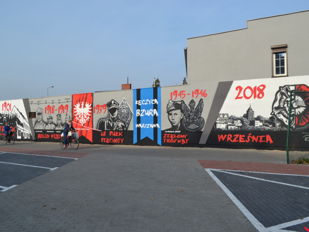 Mural na jubileusz odzyskania niepodległości został oficjalnie odsłonięty