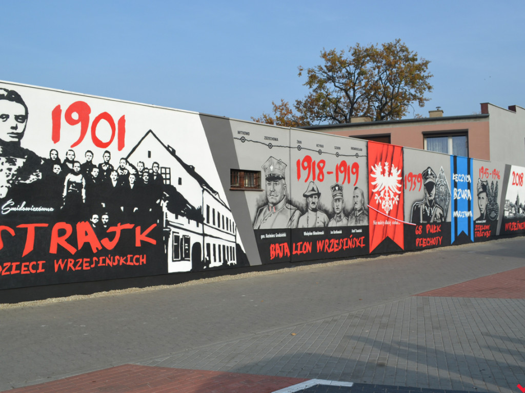 Mural na jubileusz odzyskania niepodległości został oficjalnie odsłonięty