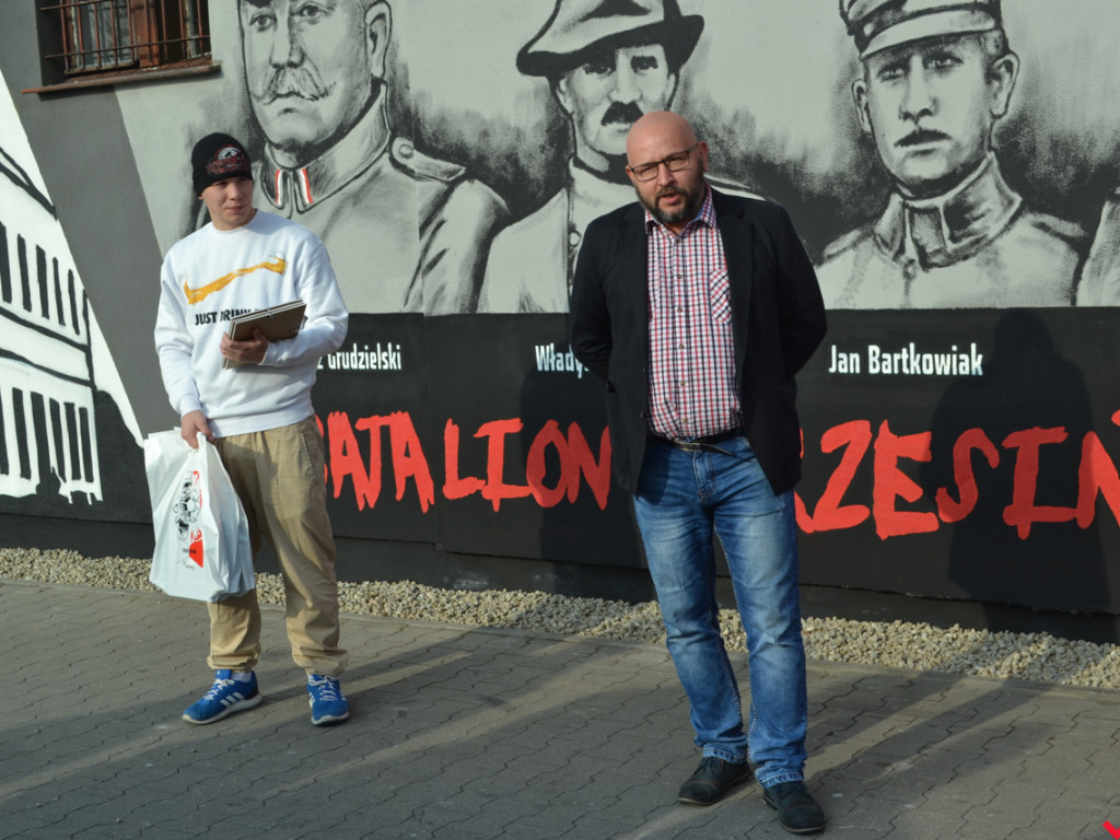 Mural na jubileusz odzyskania niepodległości został oficjalnie odsłonięty