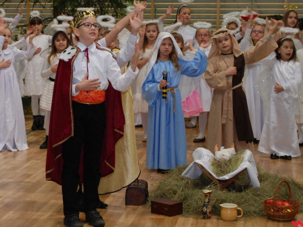 Wspólne kolędowanie w pyzdrskiej szkole