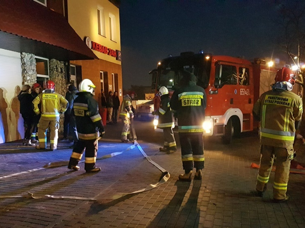 Pożar instalacji elektrycznej w centrum Wrześni. Na szczęście bez ofiar