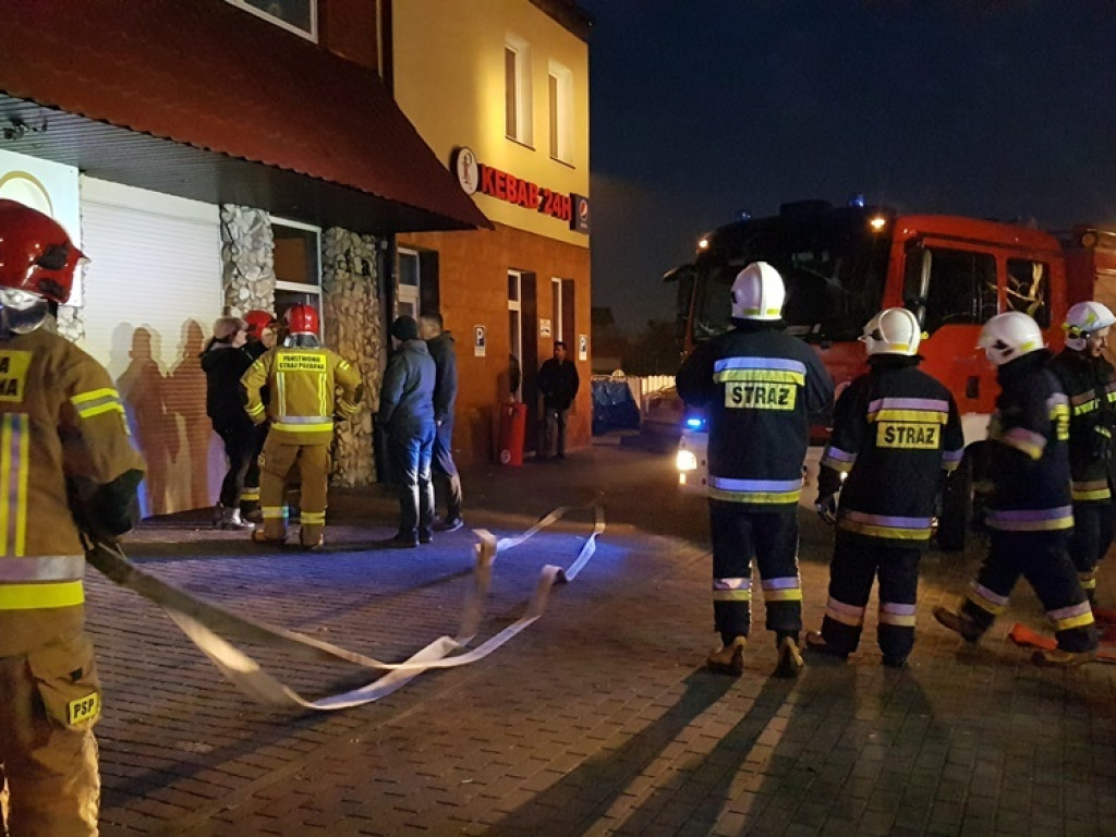 Pożar instalacji elektrycznej w centrum Wrześni. Na szczęście bez ofiar