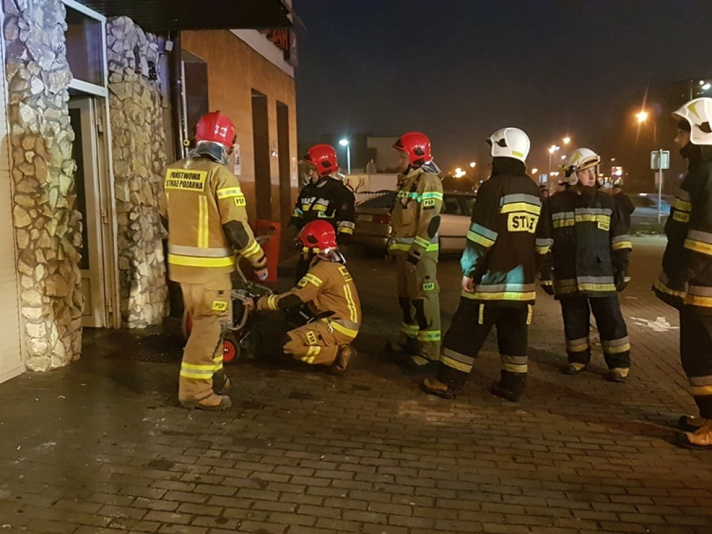 Pożar instalacji elektrycznej w centrum Wrześni. Na szczęście bez ofiar