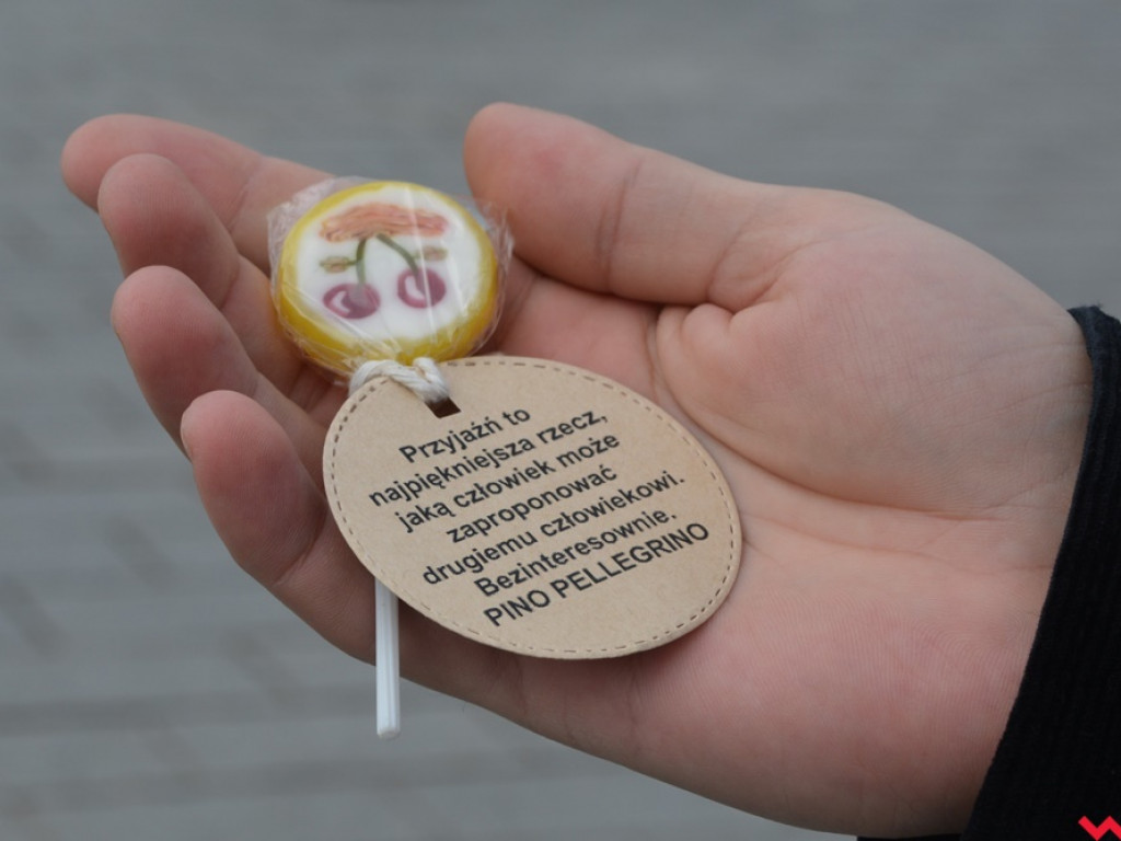 Zuchy i harcerze obdzielili wrześnian uśmiechem i słodkościami