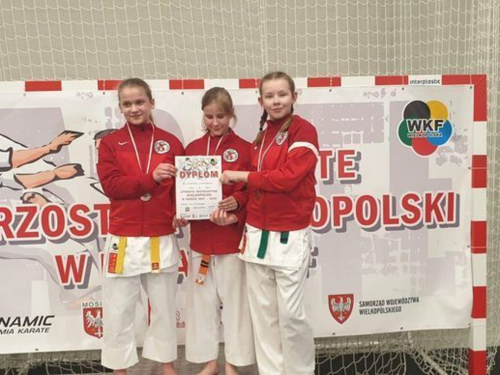 Kolejne miejsca na podium zawodników Wrzesińskiego Klubu Karate. Tym razem podczas turnieju w Mosinie