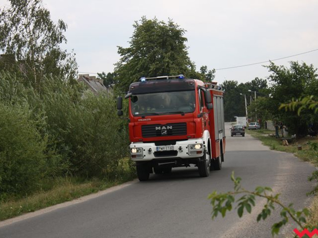 Słup dymu na Wrześnią. To pożar zboża w Chociczy Wielkiej