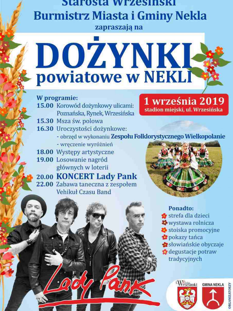 Czas na dożynkowe świętowanie! Przed nami powiatowe święto plonów w w Nekli