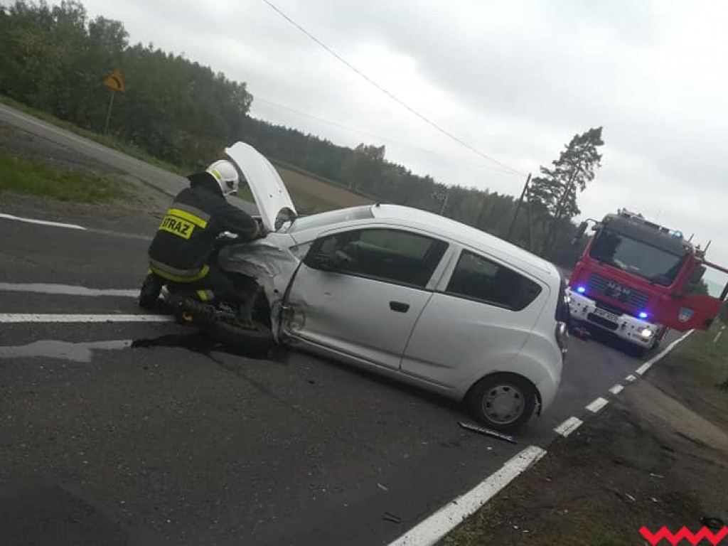 Seria wypadków na drodze wojewódzkiej 442 . Dziś doszło do zdarzenia w Kruszynach