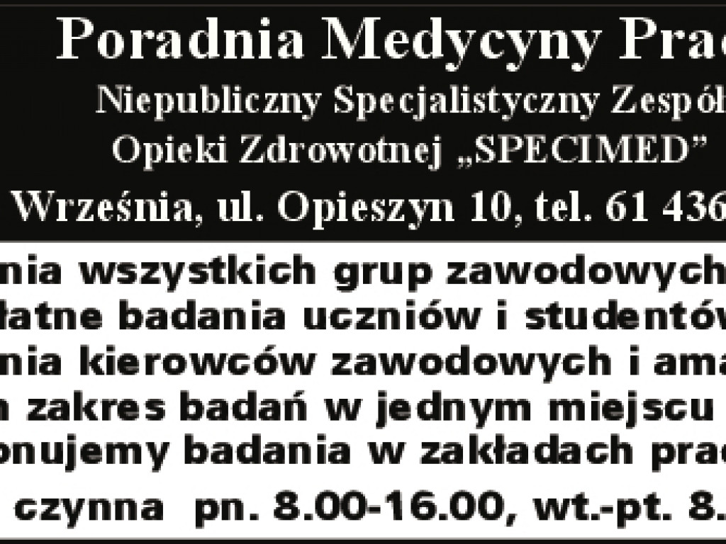 Reklamy z gazety - zdrowie